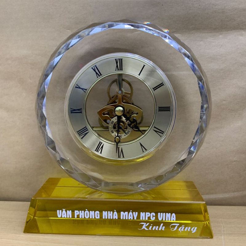 Đồng hồ pha lê để bàn ĐHPLPPR04