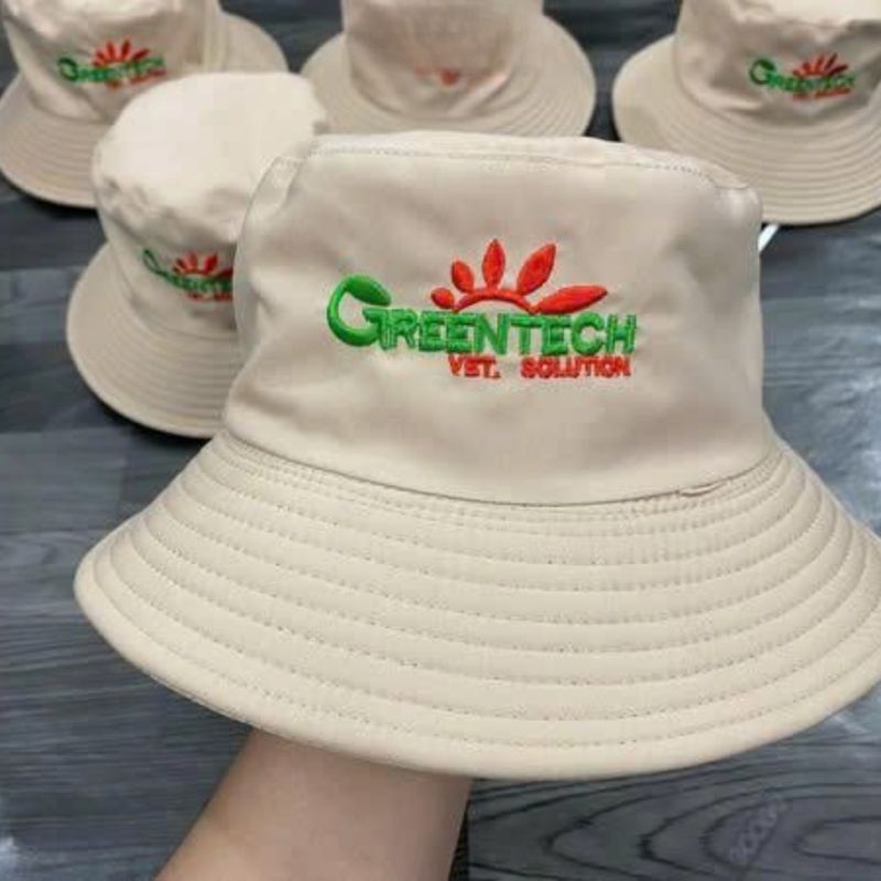 Mũ vải kaki tròn in logo MVPPR05