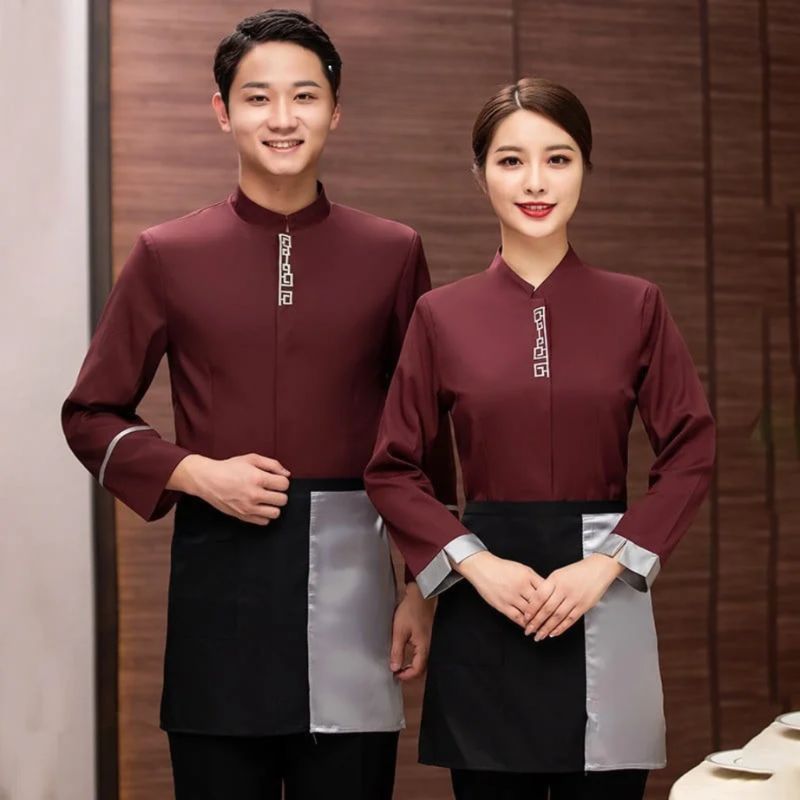 Đồng phục nhà hàng in logo cửa hàng ĐPPPR04