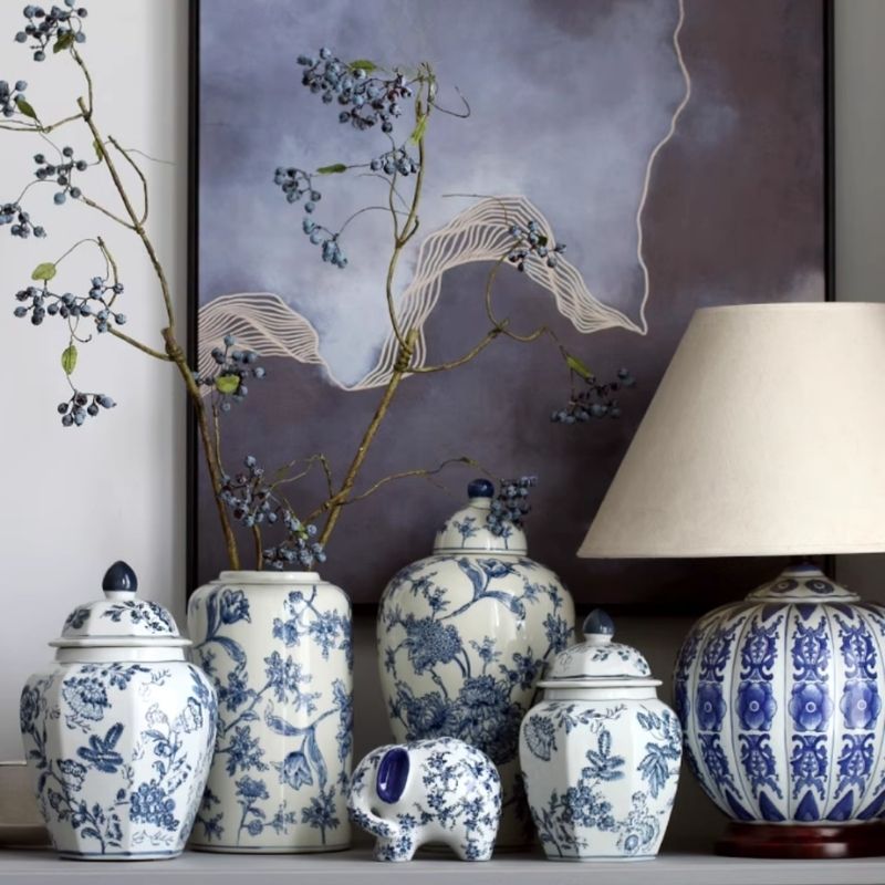Bình cắm hoa sứ làm decor BHSPPR14