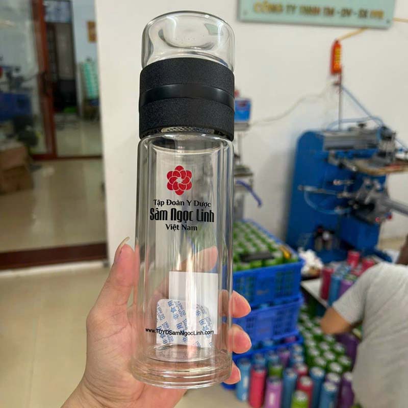 Bình Thủy Tinh In Logo Làm Quà Tặng Doanh Nghiệp | BTTPP01