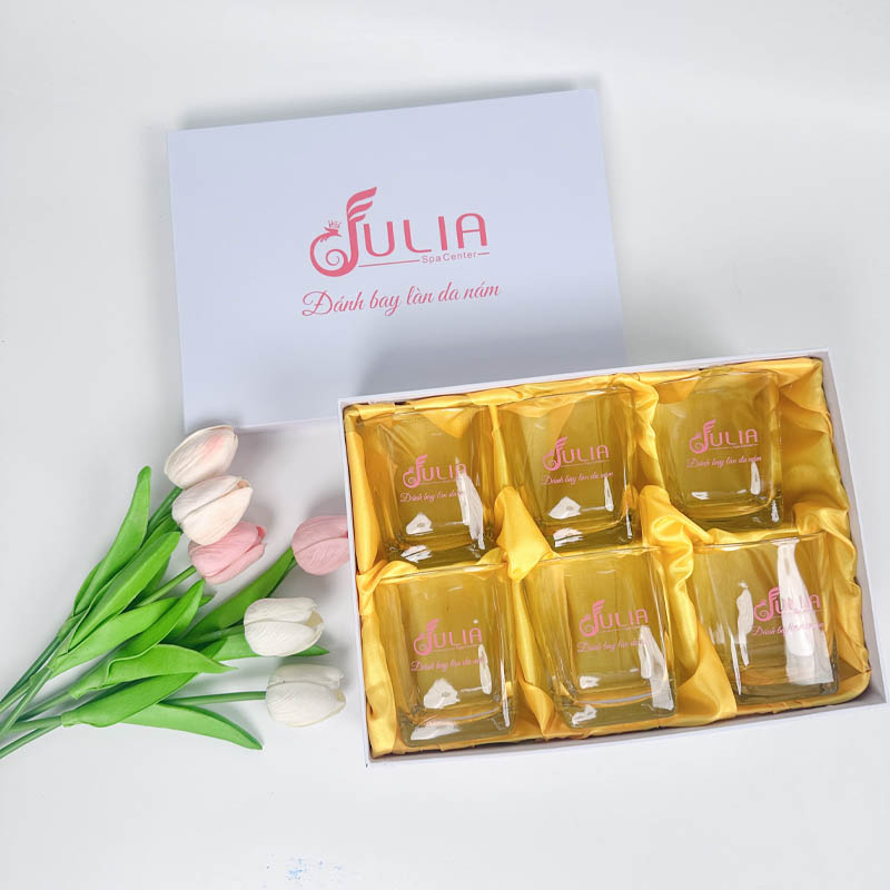 Bộ 6 Cốc Thủy Tinh VAT In Logo Theo Yêu Cầu | CTTPPR05