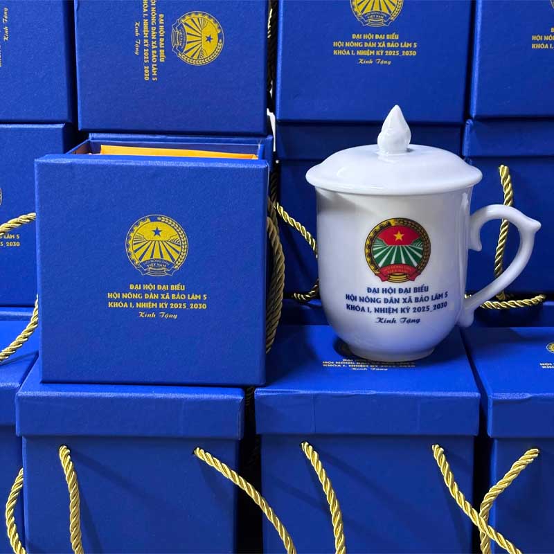 Cốc Sứ Chóp In Logo Làm Quà Tặng Doanh Nghiệp | CSPPR08