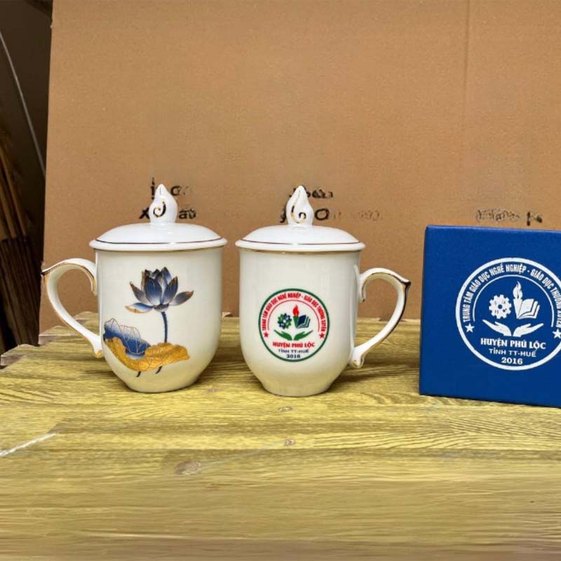 Cốc Sứ Minh Long In Logo Làm Quà Tặng Doanh Nghiệp | CSPPR02