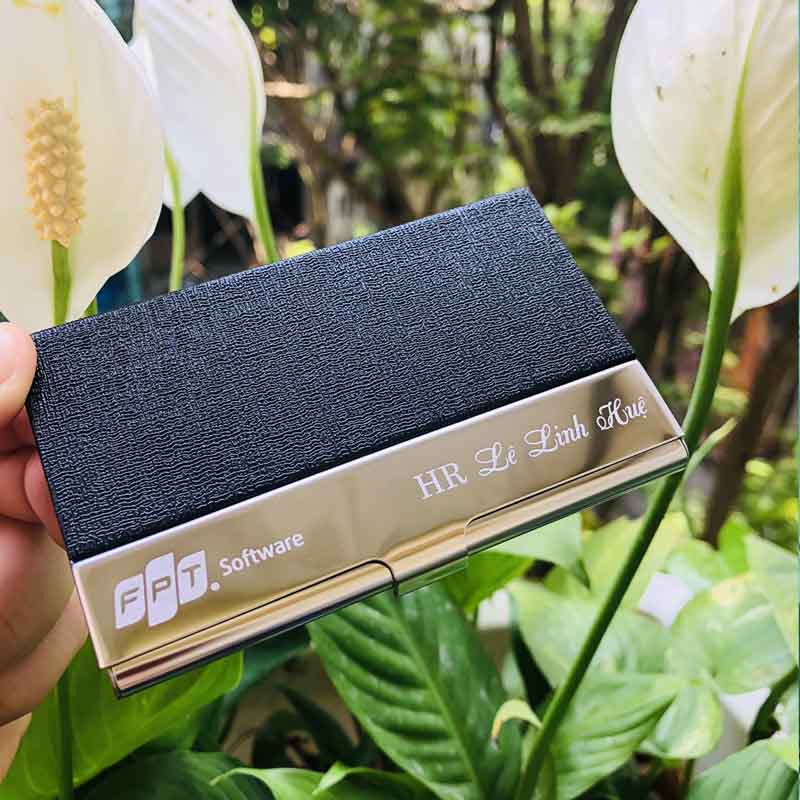 Hộp Namecard Kim Loại Cao Cấp Khắc Logo | HNCPPR15