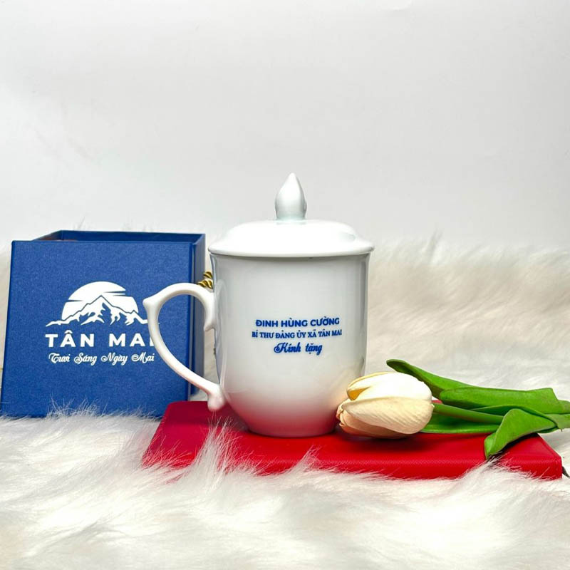Set Cốc Sứ In Logo Theo Yêu Cầu Quà Tặng Đối Tác | CSPPR01