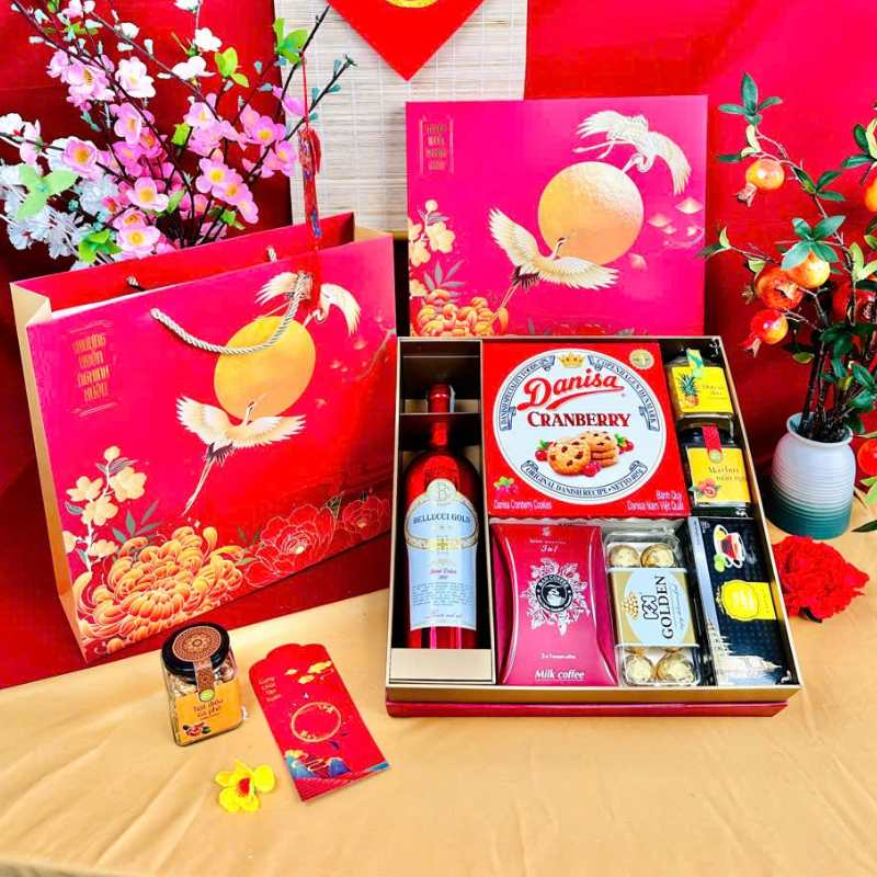 Set Quà Tết Hiện Đại In Logo SQTPPR02