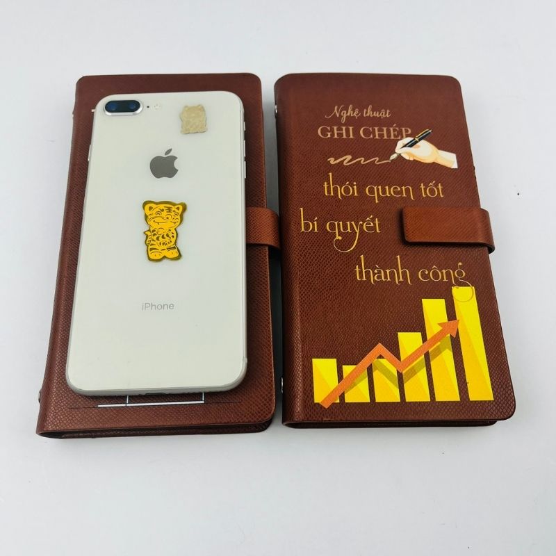 Sổ Bìa Da Gáy Còng Cầm Tay In Logo Quà Tặng Khách | SDPPR10